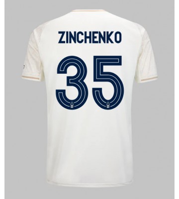 Nottingham Forest Oleksandr Zinchenko #35 Udebanetrøje 2025-26 Kort ærmer